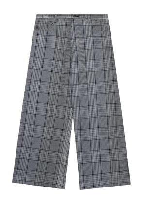 Y's checked trousers - Grey