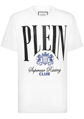 Philipp Plein Strass Cars Racing T-shirt - White