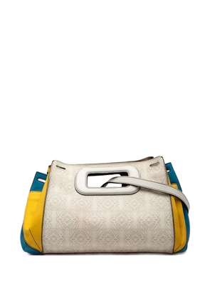 Loewe Pre-Owned 2008 Anagram Multicolor Leather Accordion satchel - White