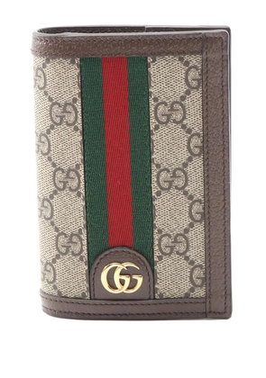 Gucci Pre-Owned 2020s Ophidia GG-supreme passport card case - Neutrals