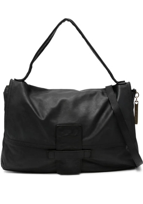 Caterina Lucchi Maria flap-detail leather shoulder bag - Black