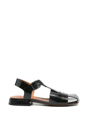 Chie Mihara square-toe leather pumps - Black