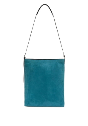 DRIES VAN NOTEN suede tote bag - Blue