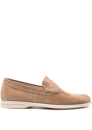 Bally suede slip-on loafers - Brown