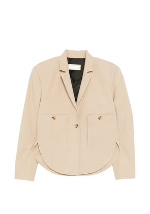 LITKOVSKA curved-hem jacket - Neutrals