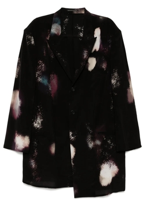 Yohji Yamamoto colour scheme printed jacket - Black