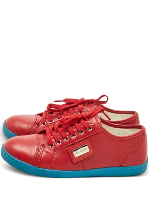 Dolce & Gabbana Pre-Owned lace-up sneakers - Red