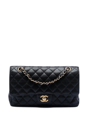 CHANEL Pre-Owned 2009-2010 Medium Classic Caviar Double Flap shoulder bag - Black