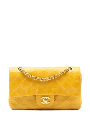 CHANEL Pre-Owned 1996-1997 Small Classic Lambskin Double Flap shoulder bag - Yellow