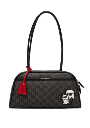 Karl Lagerfeld Ikon monogram shoulder bag - Brown