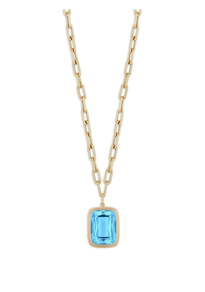 Goshwara blue-topaz necklace - Gold