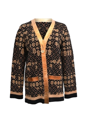 CHANEL Pre-Owned patterned tweed cardigan - Black