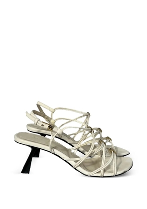 KHAITE Pre-Owned Louisa strappy leather sandal - White
