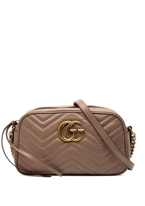 Gucci Pre-Owned 2016-2025 Small GG Marmont Matelasse Leather crossbody bag - Brown