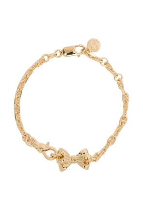 Stolen Girlfriends Club pierced-bow bracelet - Gold