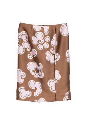 Dorothee Schumacher floral print skirt - Brown