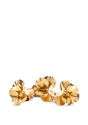 Jennifer Behr pansy flower bobby pin - Gold
