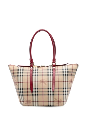 Burberry Pre-Owned 2000-2017 Small Haymarket Check Coated Canvas Salisbury tote bag - Brown