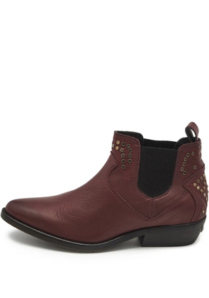 Zadig&Voltaire Thylana studded leather ankle boots - Red