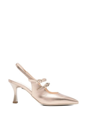 NERO GIARDINI buckled leather pumps - Gold