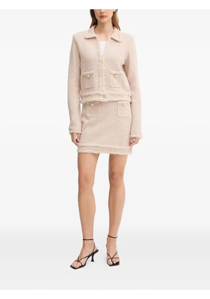 Blugirl fringe embellished mini skirt - Neutrals