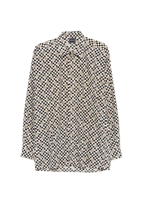 Versace Pre-Owned 1990s checked shirt - White