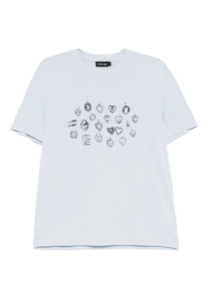 tout a coup graphic-print T-shirt - Blue