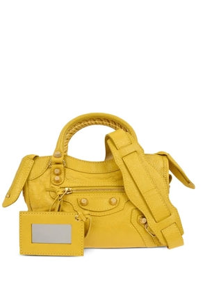 Balenciaga Pre-Owned 2013 mini The City braided-handle tote bag - Yellow