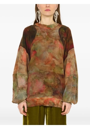 Anntian tie-dye pullover - Brown