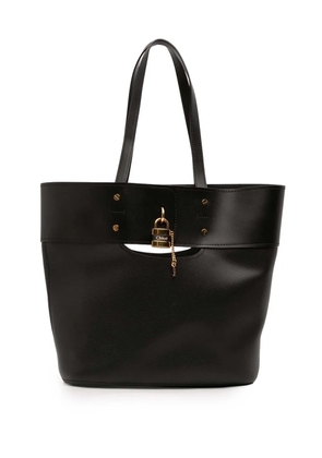 Chloé Pre-Owned 2019 Large Grained Calfskin Aby tote bag - Black