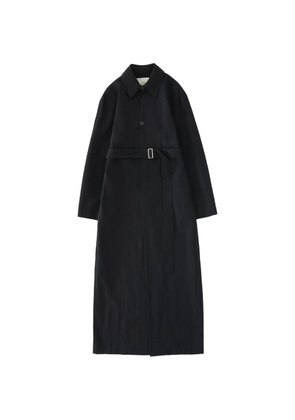 Studio Nicholson Mor belted point-collar midi dress - Black