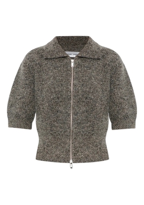 SAMSOE SAMSOE zip-up collared top - Grey