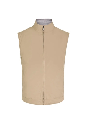 Aurélien Asg Grey reversible zip gilet - Neutrals