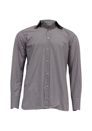 Tom Ford Vintage plaid-pattern long-sleeve shirt - Red