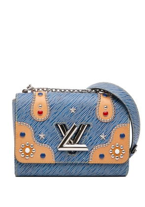 Louis Vuitton Pre-Owned 2017 Epi Denim Studded Twist MM crossbody bag - Blue