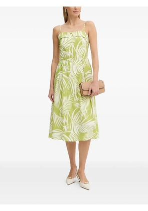 FRACOMINA square-neck floral-print midi dress - Green