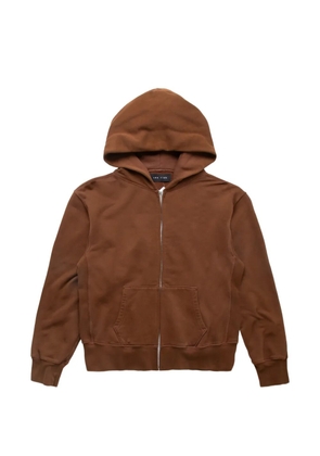 Les Tien zip hoodie - Brown