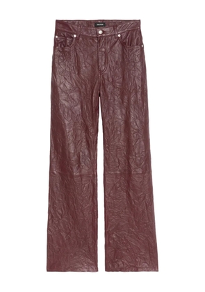 Zadig&Voltaire crumpled leather trousers - Brown