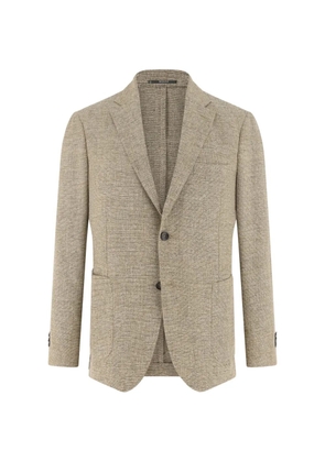 Boggi Milano micro-textured single-breasted blazer - Neutrals