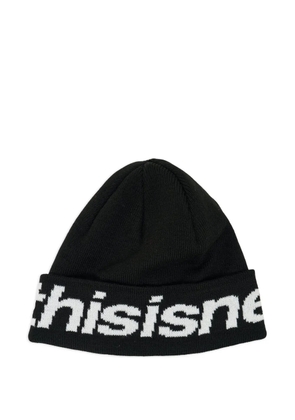 This Is Never That HSP-Logo big cuff beanie - Black