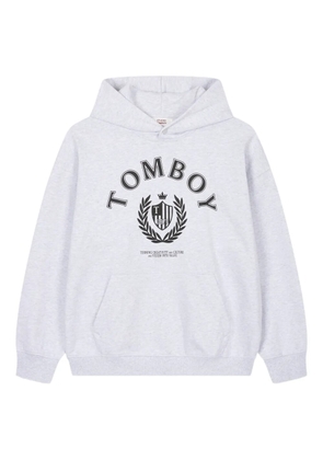 TOMBOY University cotton hoodie - Grey