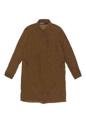 Bimba y Lola pleated shirt - Brown