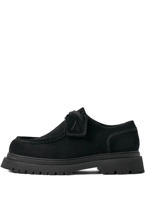 Manière De Voir L'Atelier suede-leather chunky sole lace-up shoes - Black