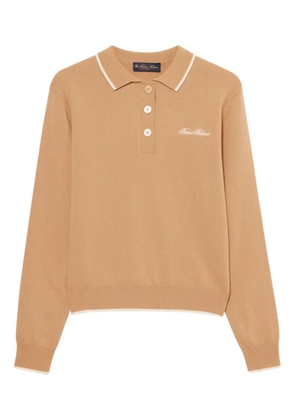 Brooks Brothers long-sleeve polo shirts - Neutrals