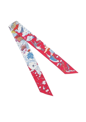 Hermès Pre-Owned 2021-2022 Sur Mon Nuage Silk Twilly Scarf scarves - Pink