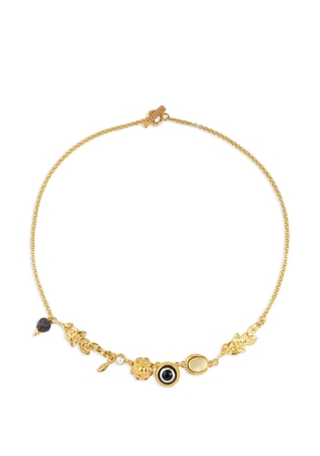 Gem Kingdom charm-detail necklace - Gold