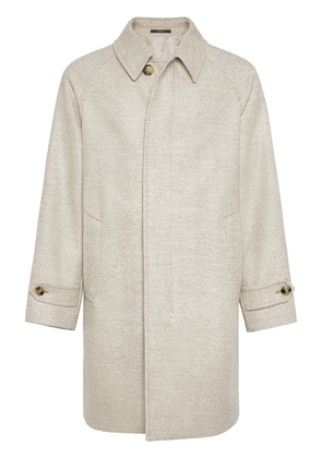 Boggi Milano single-breasted wool coat - Neutrals