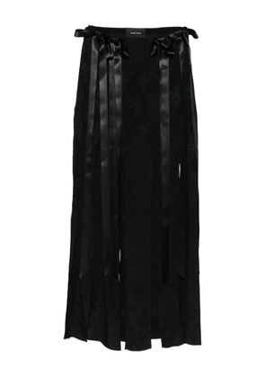 Simone Rocha bow-details midi skirt - Black