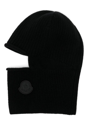 Moncler knit balaclava - Black