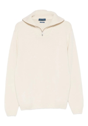Daniele Fiesoli zip-collar knitwear - Neutrals
